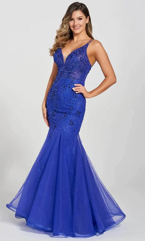 Hot Deals Ellie Wilde EW122120 - Mermaid Tulle Sleeveless Gown