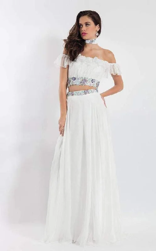 Chic And Comfortable Rachel Allan Prom  Formal Two Piece Long Dress 6010