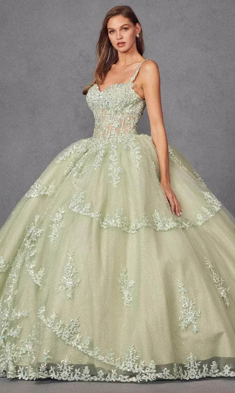 Vintage-Inspired Style Offers Juliet Dresses JT1450J - Sweetheart Beaded Appliqued Ballgown