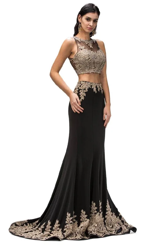 Premium Style Offers Dancing Queen 9391 - Two-Piece Applique Long Gown