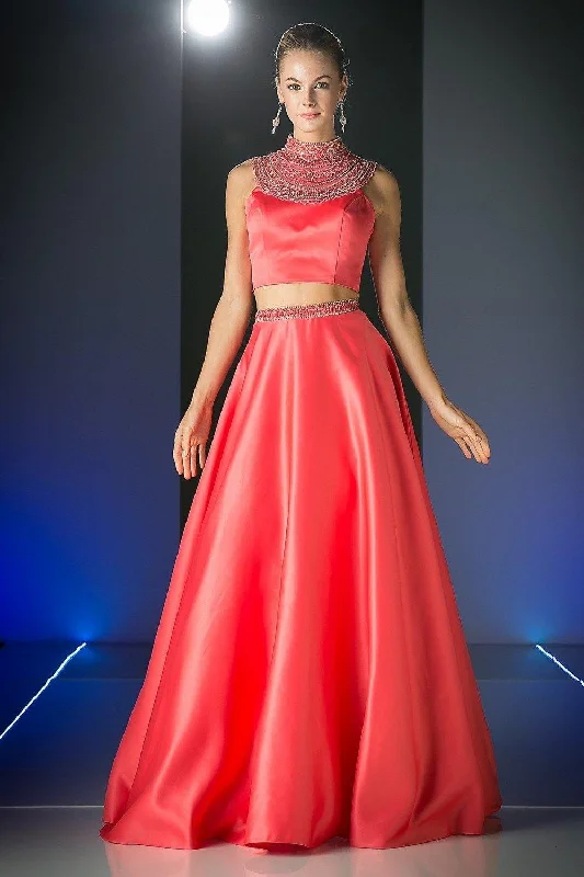 Trend Leading Collection Cinderella Divine CK67 Prom Two Piece Long Dress