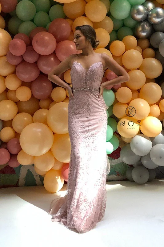Quality Wear Embellished Long Fitted Prom Dress Formal