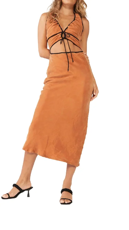 Trendy Athleisure Clothing For Women Encore Dress In Copper