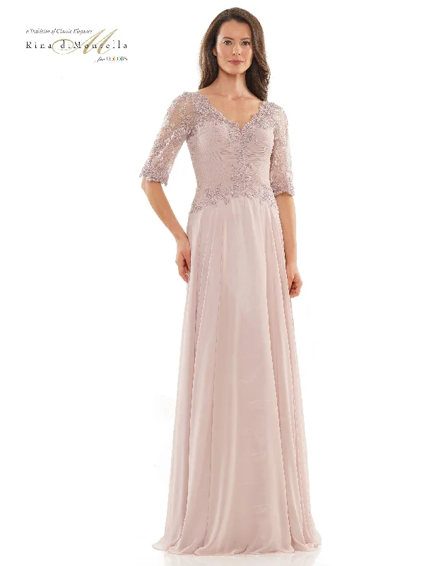 Huge Discounts This Week Rina di Montella Long Mother of the Bride Gown 2760