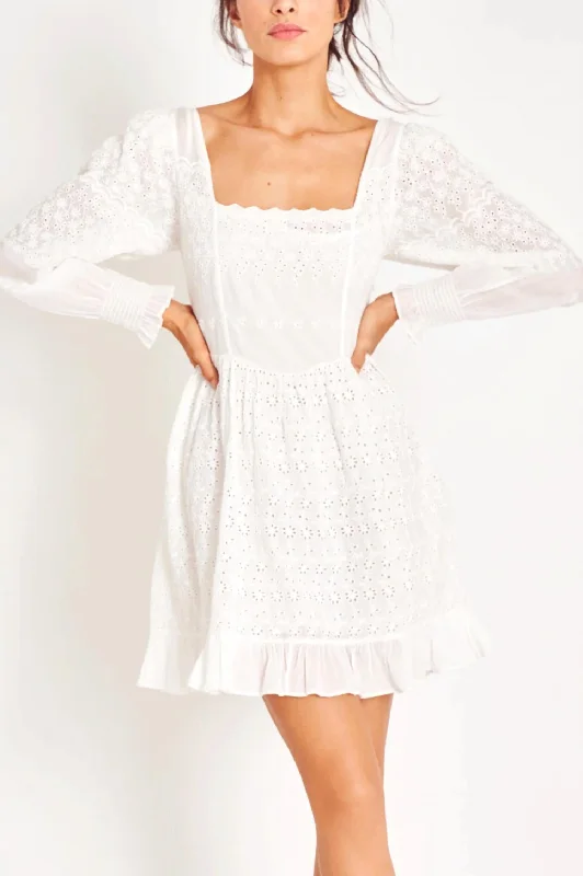 Best Seller Preslina Dress In True White