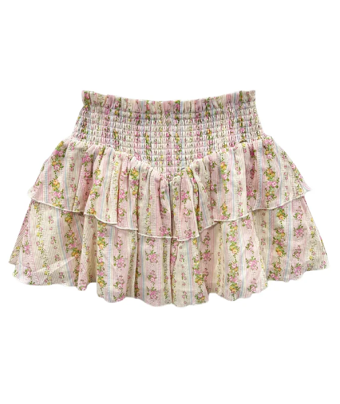 Clothing Woman Katie J NYC Girls Shabby Floral Stripe Brooke Skirt