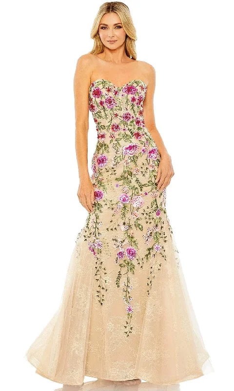 Evening Elegance Mac Duggal 20652 - Floral Ornate Bustier Gown