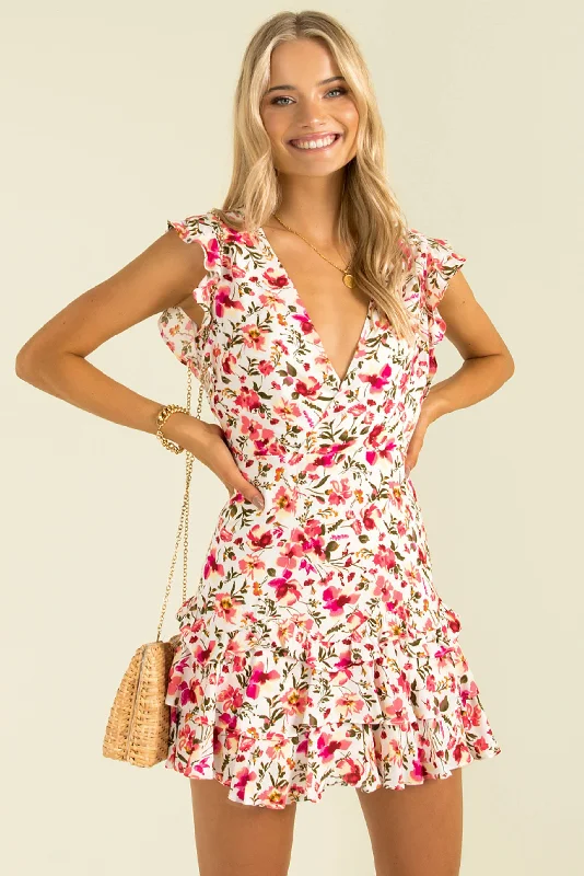 Sleek Style Discounts Libby Dress / Pink Floral