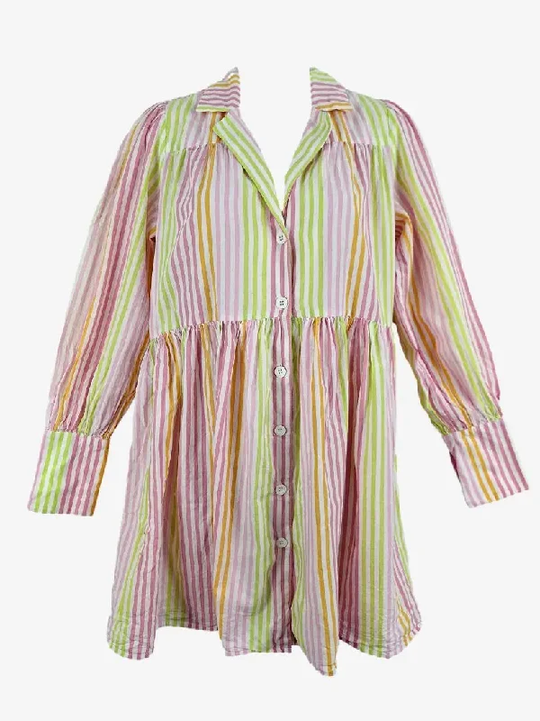 Flash Sales Steele Candy Stripe Shirt Mini Dress Size S