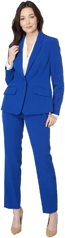 Holiday Attire Sale Le Suit Formal Notched Collar Two Piece Pant Suit