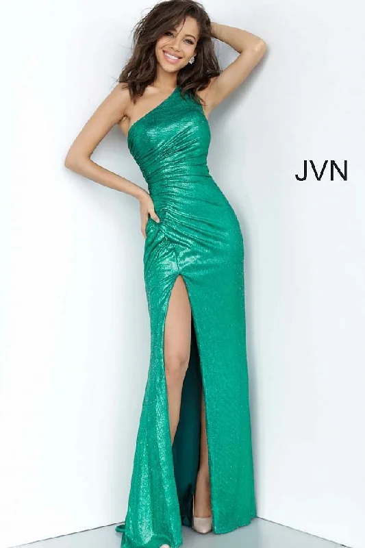 Flash Discount Jovani 4734 Long Formal One Shoulder Prom Gown