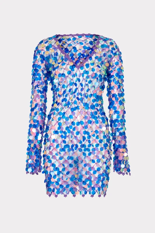 Style Your Wardrobe Sequin Crochet Mini Dress