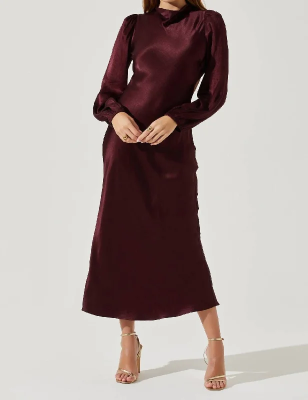 Women's Holiday Clothing Samara Dress In Wine