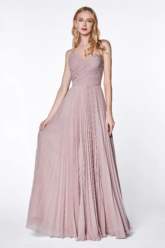 Versatile Wardrobe Essentials Cinderella Divine CD7471 Long Bridesmaids Spaghetti Strap Formal Dress