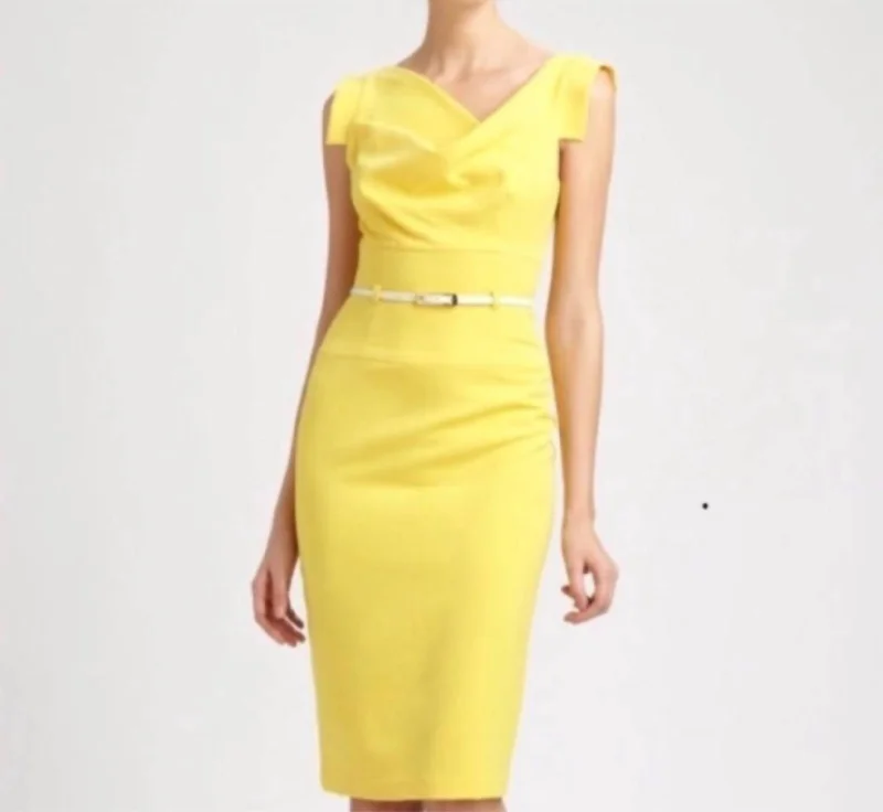 Step Ahead, Lead The Trend Jackie O Dress In Yellow