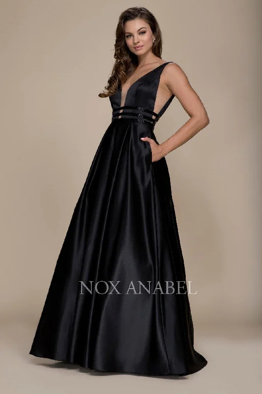 Women's Fashion Hotspots Long Prom Dress Sexy Evening Gown with Pockets