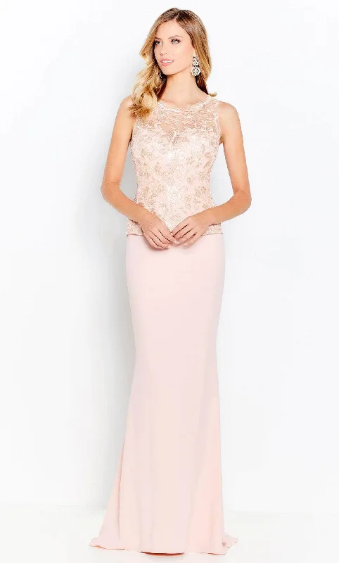 Summer Deals Cameron Blake 120606 - Illusion Bateau Sheath Formal Gown