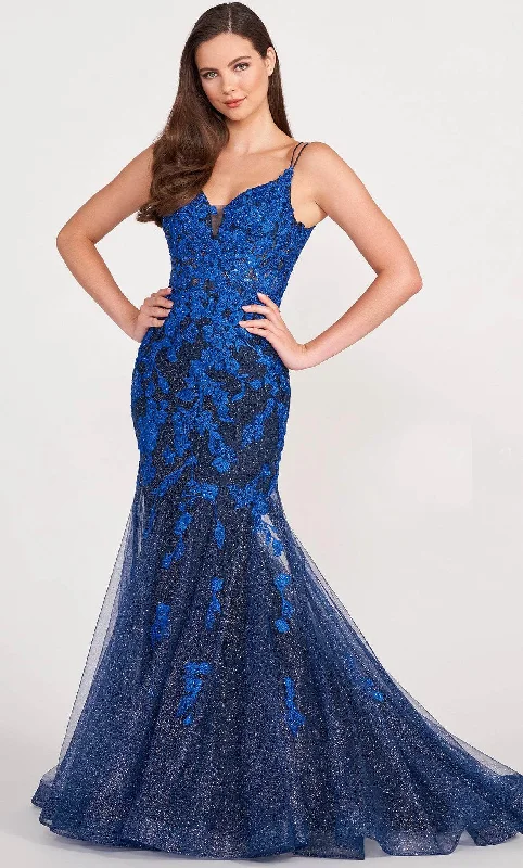 Women’s Trendy Outfits Ellie Wilde EW34080 - Embroidered Lace Tulle Mermaid Gown