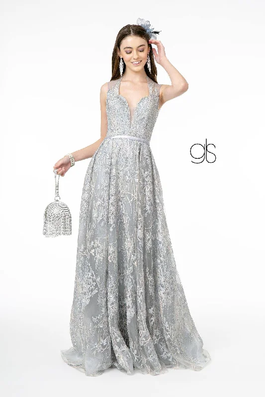 Unleash Your Style Lace Embellished A-Line Long Prom Dress