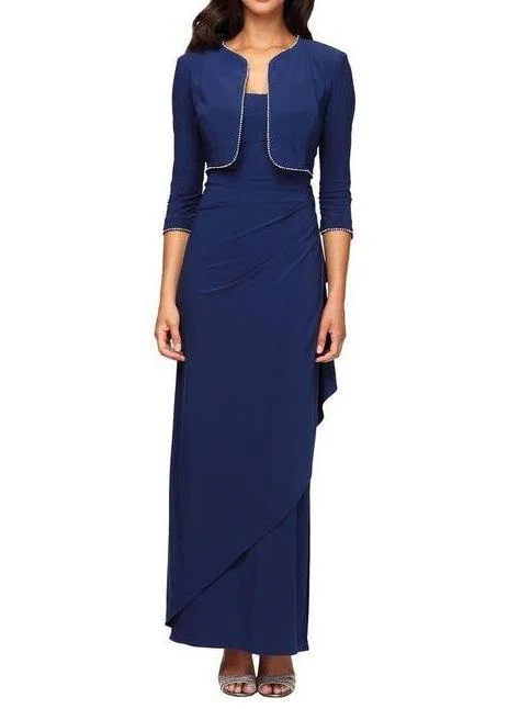 Flash Sale Clothing Alex Evenings AE235173 Long Formal Dress with Bolero Jacket