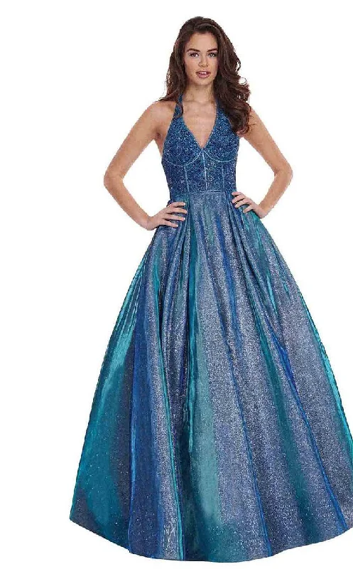 Classic Women's Fashion Rachel Allan Prom Halter Long Ball Gown 6414