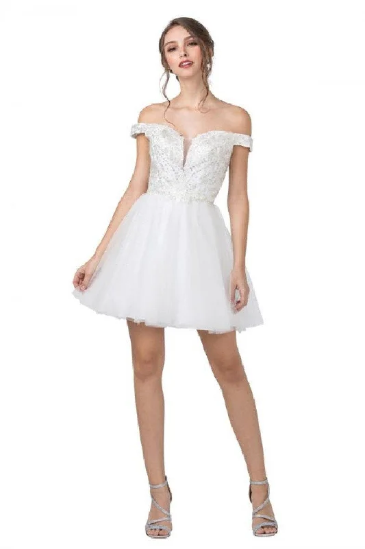 Trend Driven Wardrobe Embellished Homecoming Short Dress