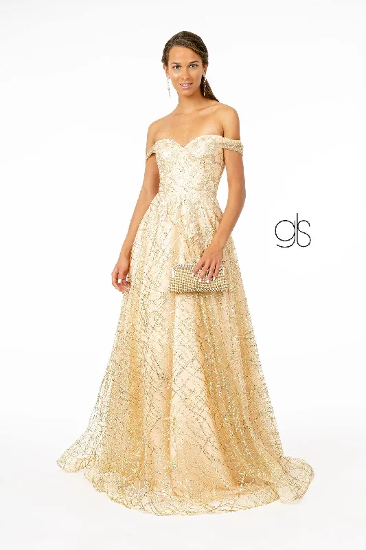 Versatile Wardrobe Essentials Floral Embroidery Long Prom A-Line Dress