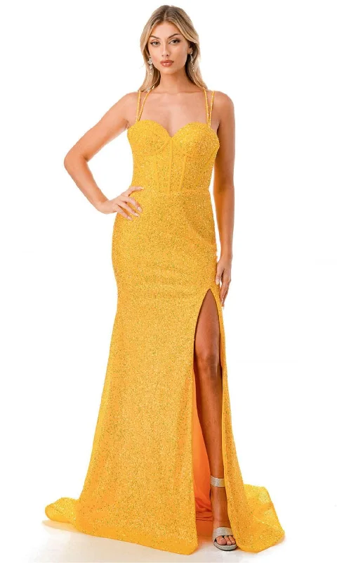 Best Online Boutiques For Women Aspeed Design L2773T - Glitter Corset Evening Gown