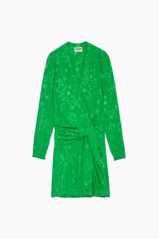 Casual Style for Busy Women Women's Recol Jac Silk Dress In Pomme
