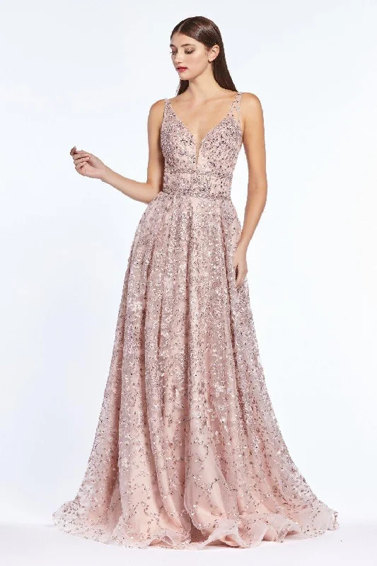 Stylish Women's Apparel Cinderella Divine CR840 Sleeveless Long Prom Dress Evening Gown