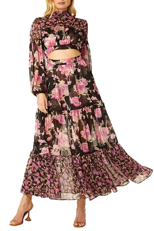 Women's Elegant Clothing Sets Charlotta Dress In Rosetta Mix