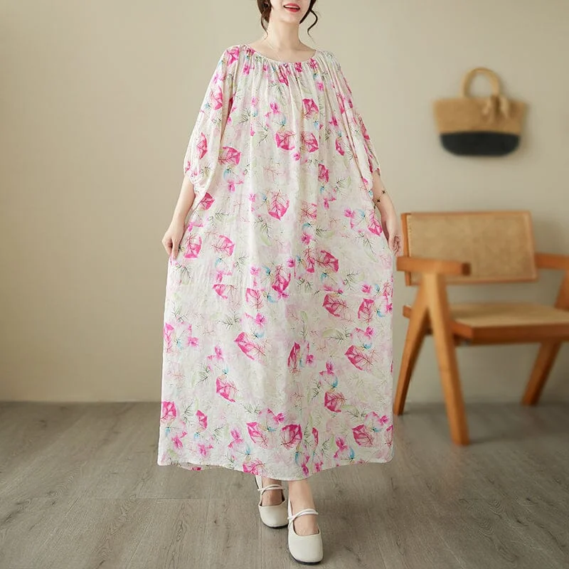 Flash Sale Or Flash Sales Summer Casual Loose Floral Dress Plus Size