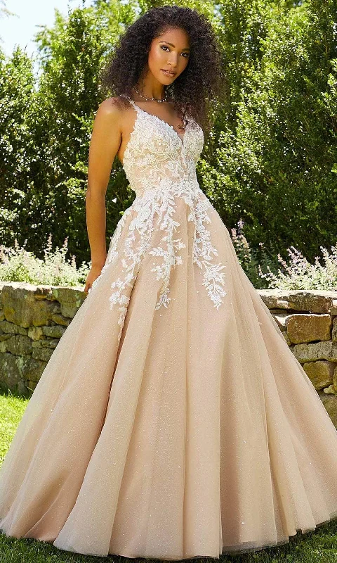 Discover Now Mori Lee 47044 - Sleeveless Plunging V-neck Evening Gown
