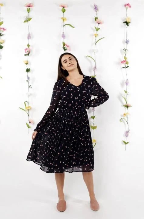 Special Offers, Don't Miss Jessica Floral Pleated Dress