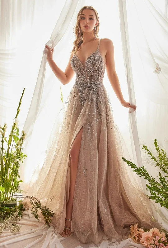 Hot Trends Andrea & Leo A1165 Sleeveless A Line Tulle Formal Gown