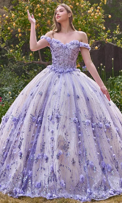 Must Haves Cinderella Divine 15704 - Floral Appliqué Sweetheart Ballgown