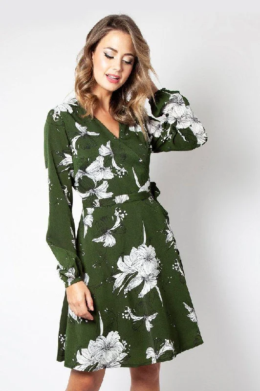 Summer Fashion Molly Floral Wrap Dress