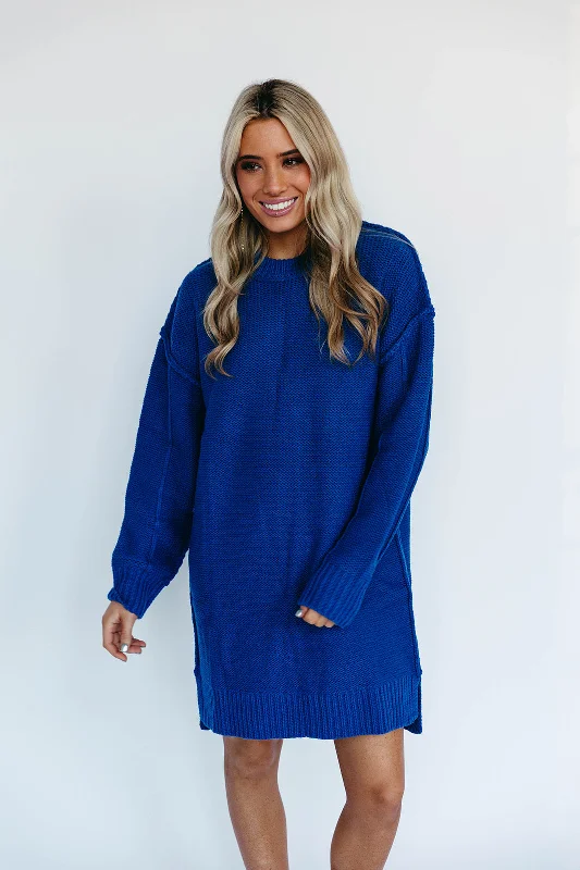Clothing Online Walker Mini Dress - Royal Blue