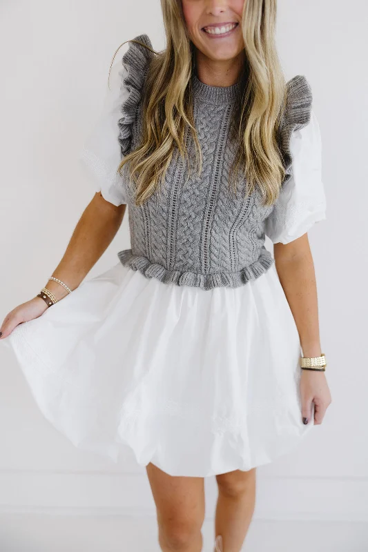 New Arrival Discount Sam Mini Dress - Heather Grey