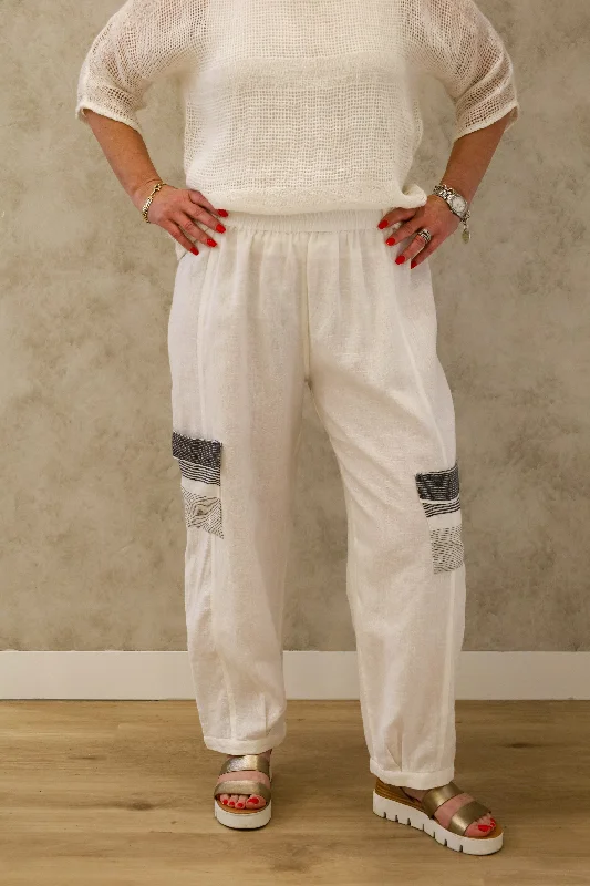 Comfortable Chic Mabel Pant in White