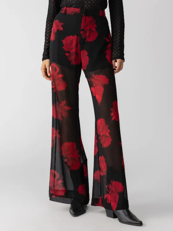 Fashion Frontiers Sheer Nights Standard Rise Pant Moody Rose