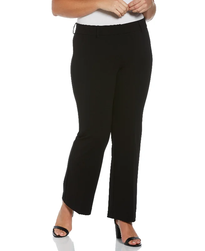 Colorful Clothing Plus Size Stretch Crepe Pant - Classic Fit