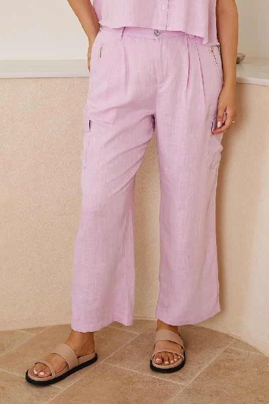 Modern Chic Discounts Casandra Pants - Lilac