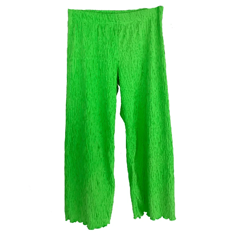 Top Deals Classic Green Crinkle Jacquard Knit Energy Pant