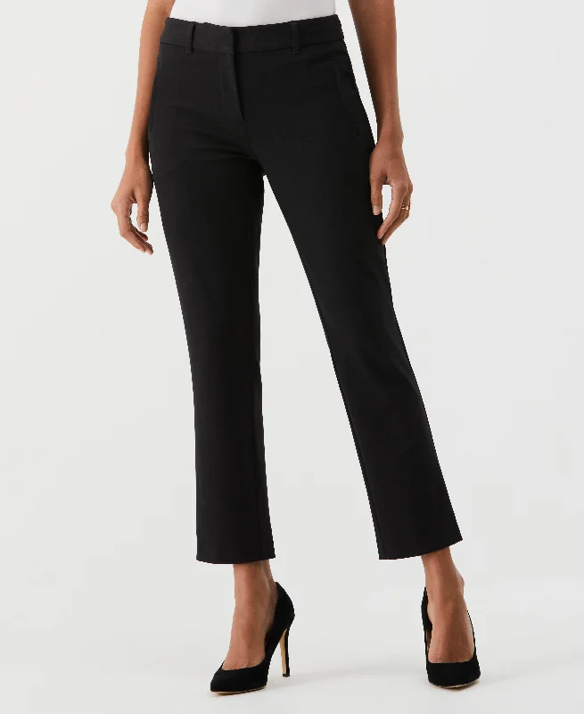 Rocker Chic Fashion Petite Straight Leg Ankle Pant