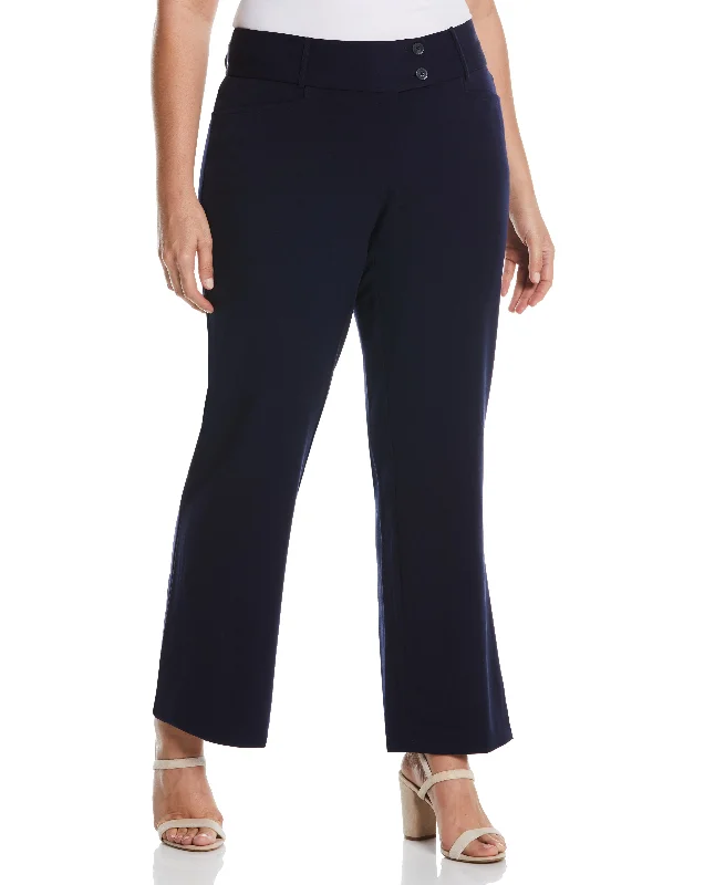 Elegant Women’s Clothing Plus Size Curvy Fit Boot Cut Pant - Curvy Fit