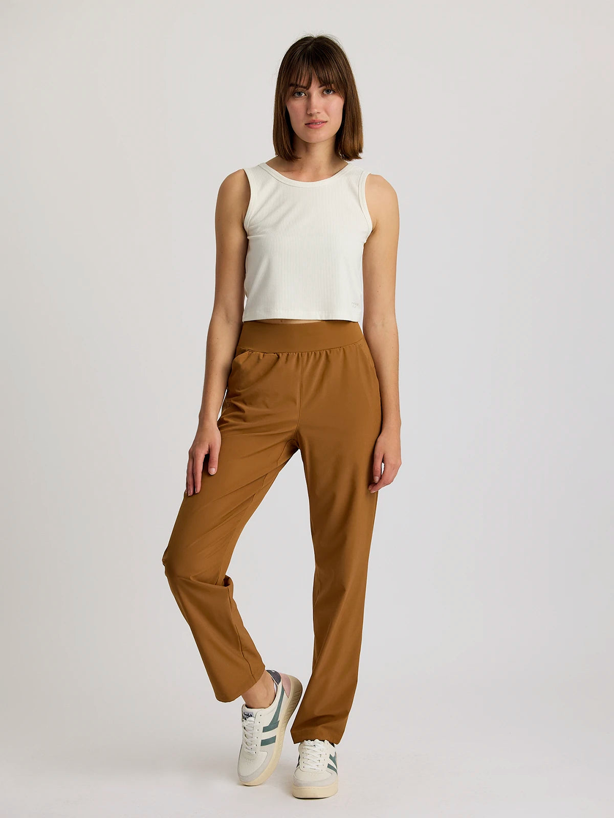 Chic Style, Always In Vogue Women's Breeze Flats Pant - Russet