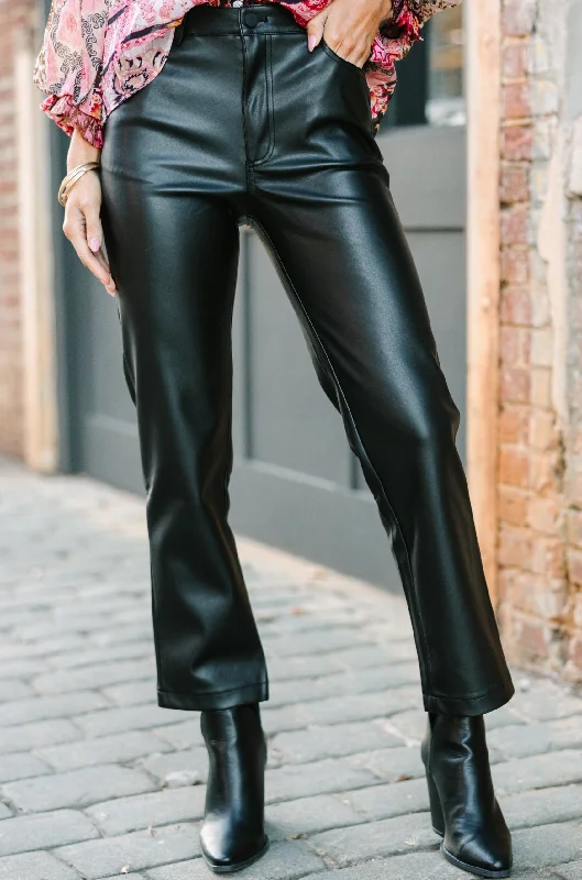 Huge Discounts This Week Going Out Black Faux Leather Pants