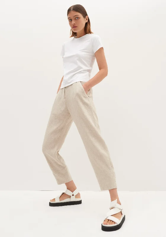 Premium Style Rocco Linen Pant_Pebble