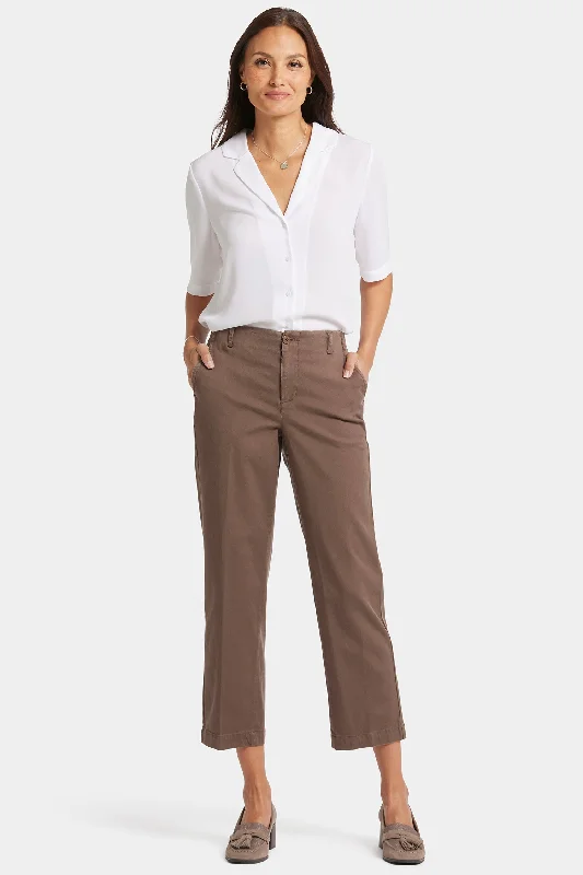 Unleash Your Trendy Side Marilyn Straight Ankle Pants - Dark Wood